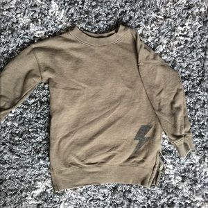 AFTON STREET OLIVE SWEATER